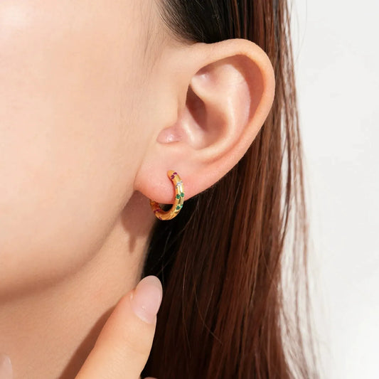 Juliette Crystals Hoops Earrings