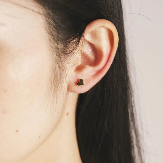 Giulia Heart Stud Earrings