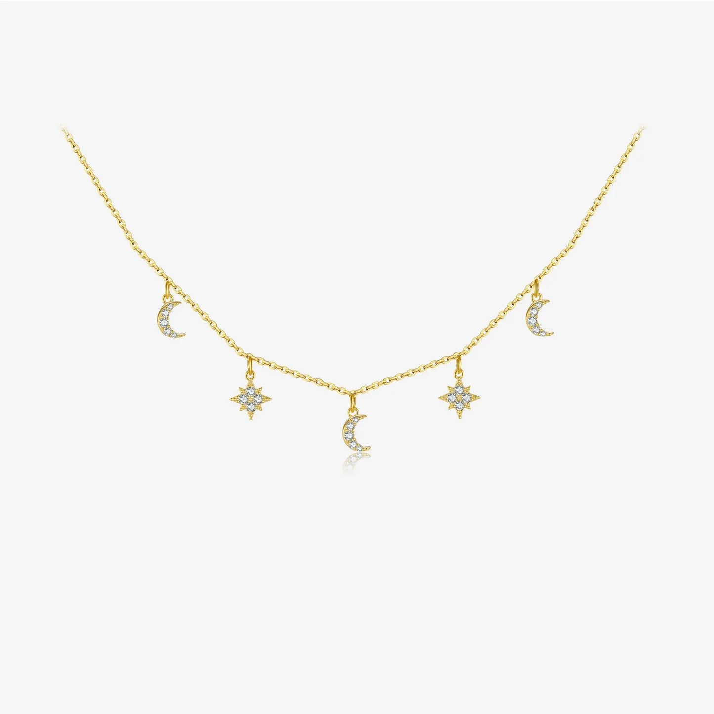 Amélie Moon & Star Necklace