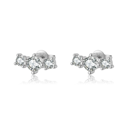 Camille Triple Stud Earrings