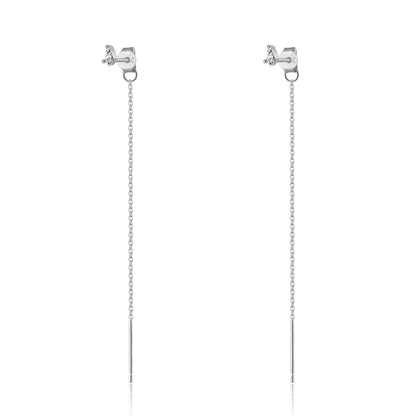 Isabella Noir Chain Earrings