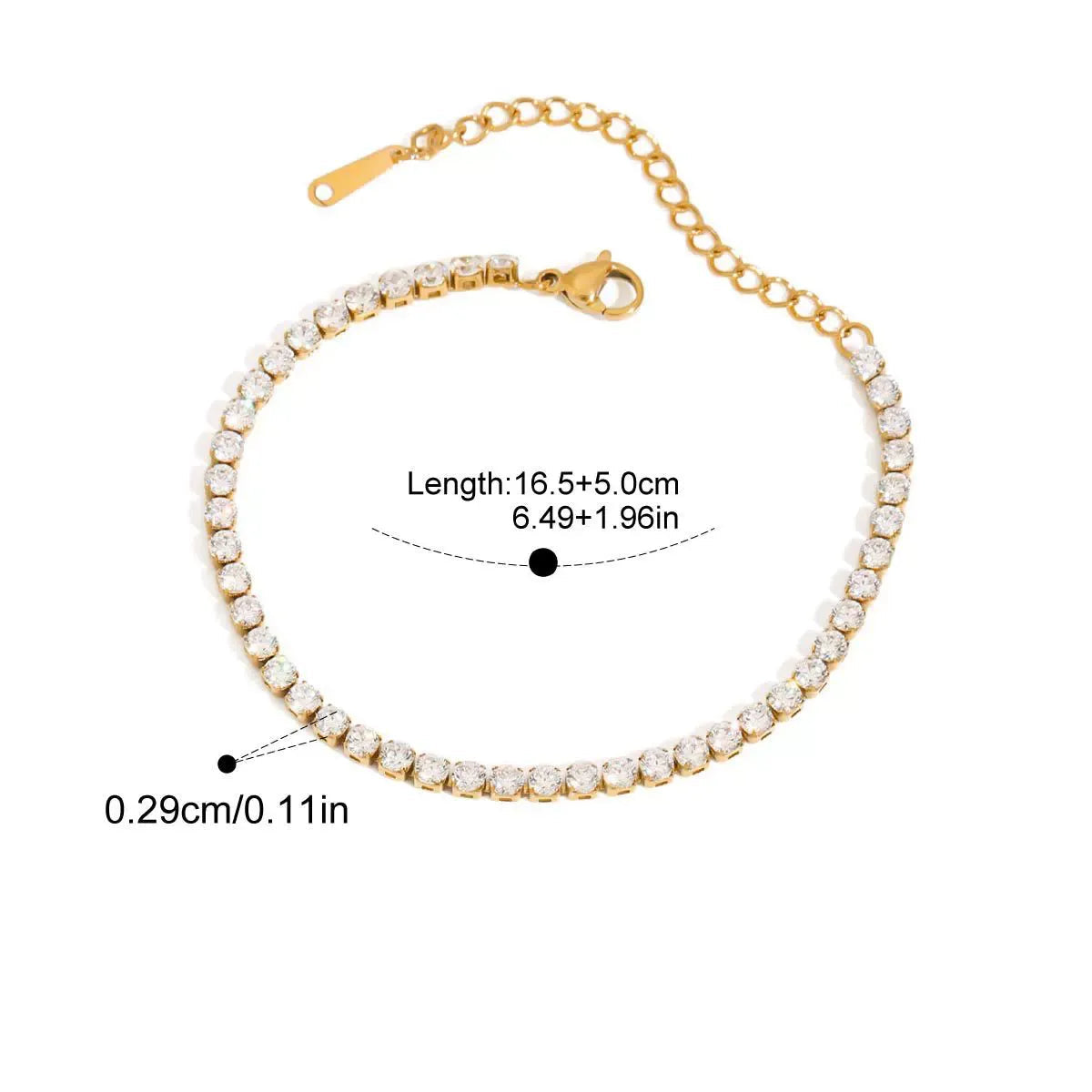 Léa Double Tennis Bracelet Set
