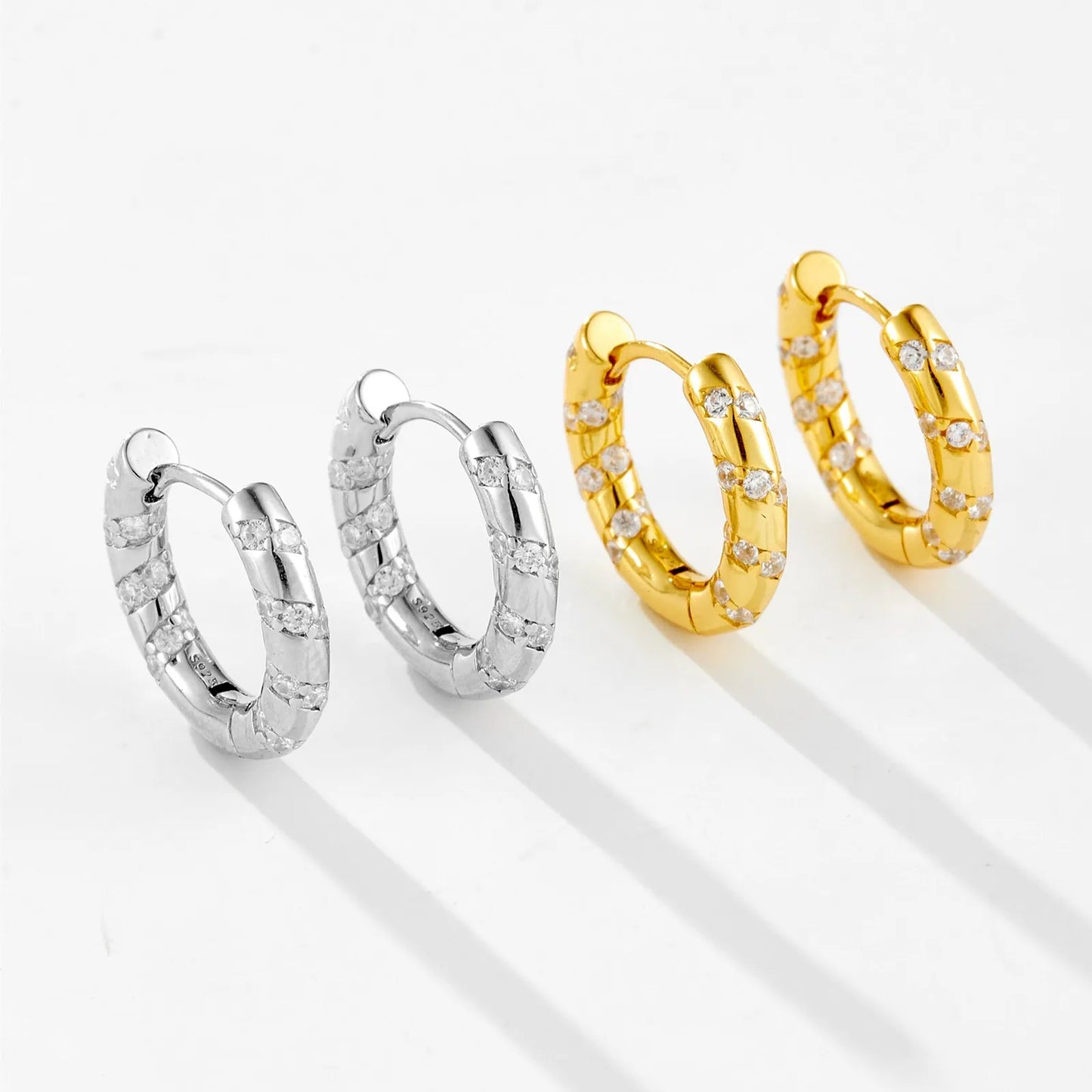 Juliette Crystals Hoops Earrings