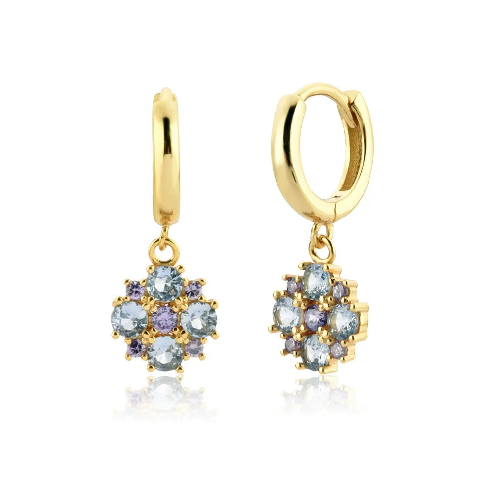 Giulia Lavender Crystal Earrings