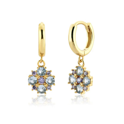 Giulia Lavender Crystal Earrings