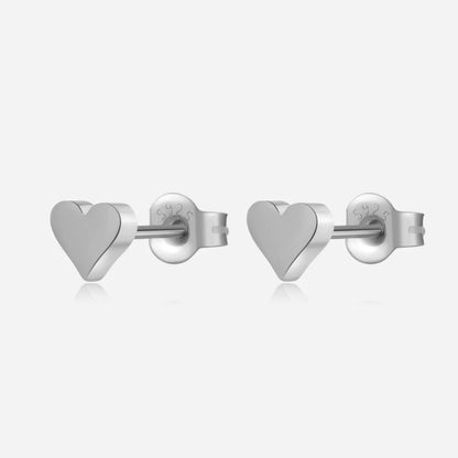 Giulia Heart Stud Earrings