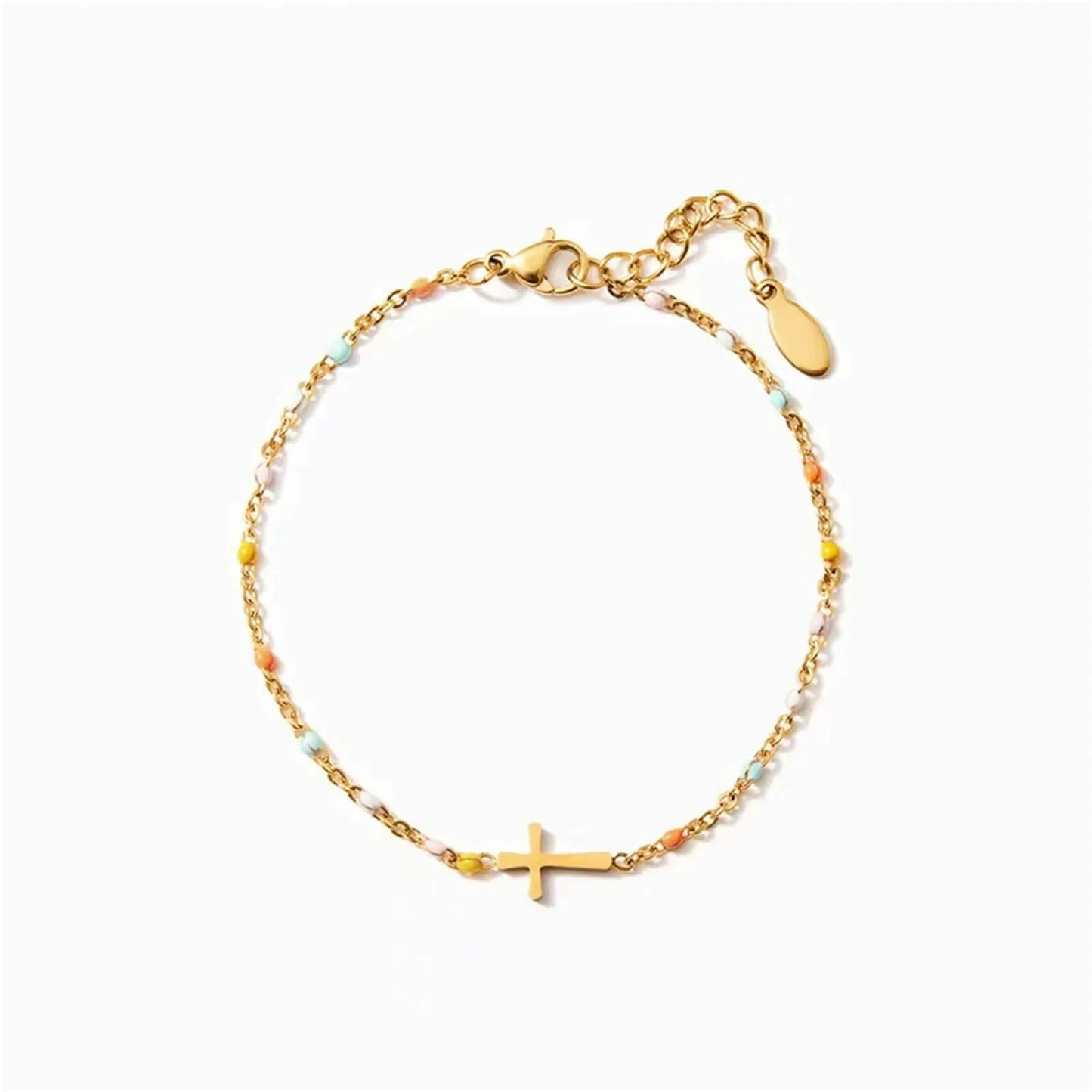 Amélie Cross Bead Bracelet
