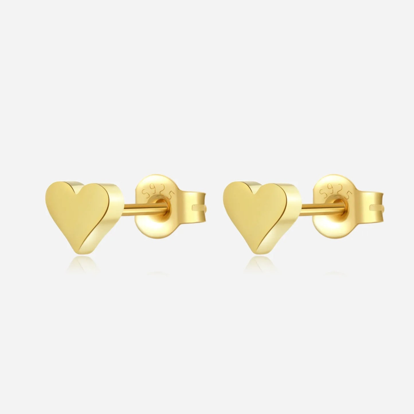 Giulia Heart Stud Earrings