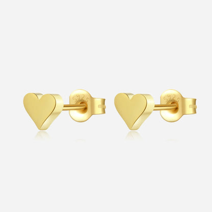 Giulia Heart Stud Earrings