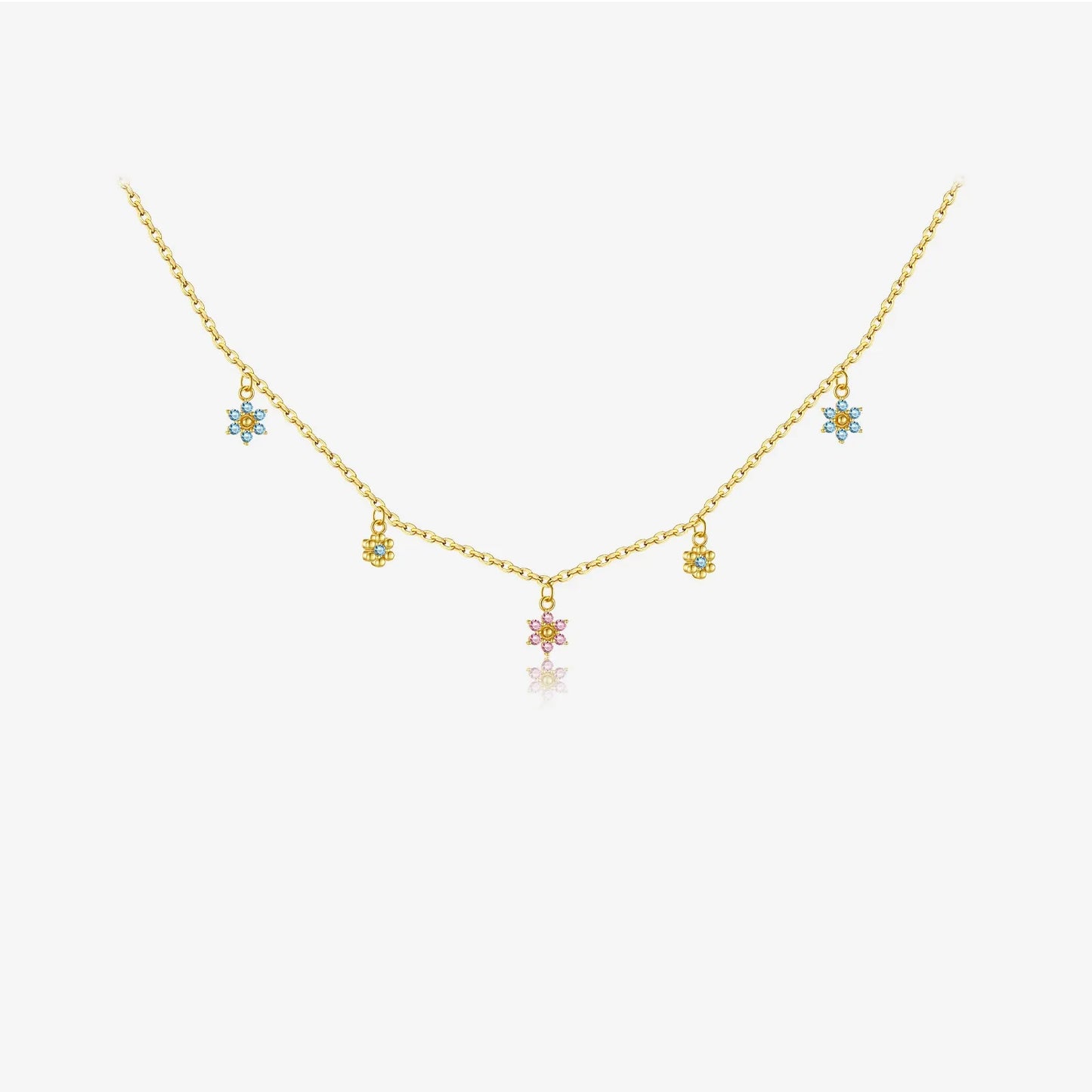 Sofia Blossom Charm Necklace