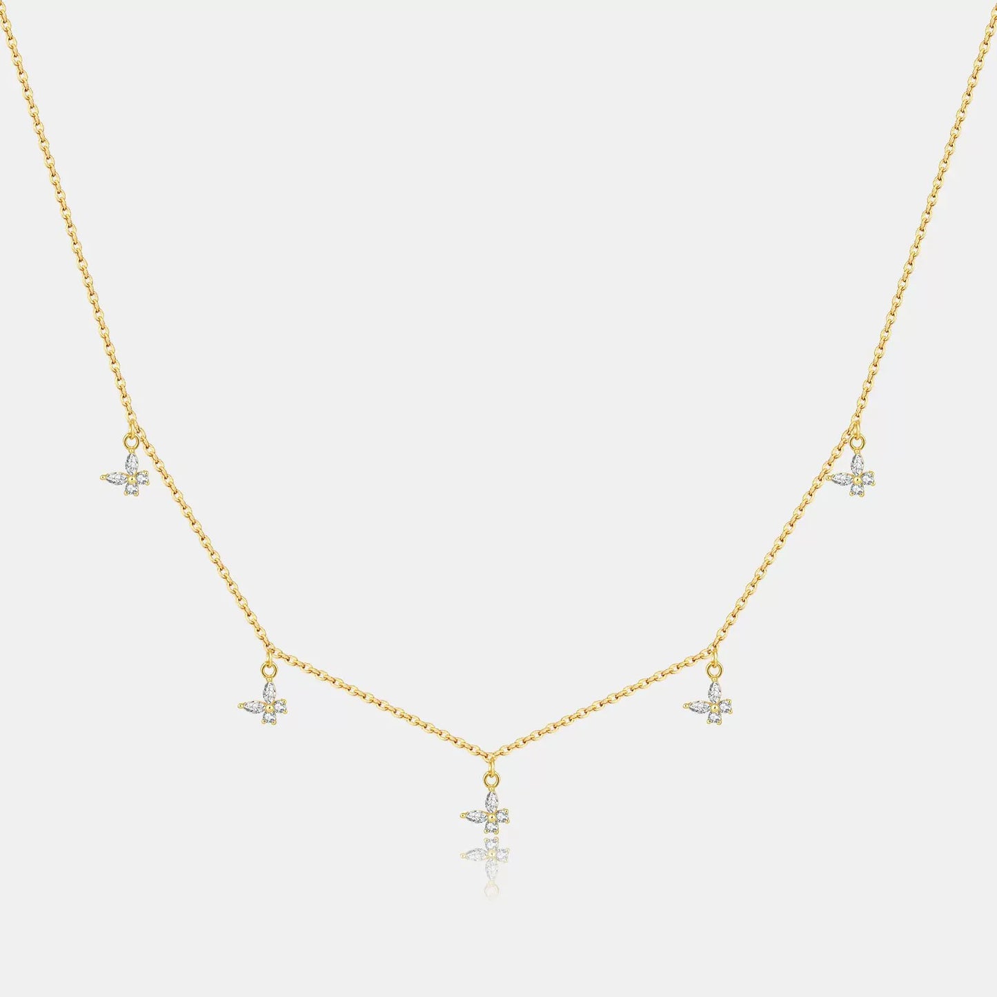Amélie Crystal Buterfly Necklace