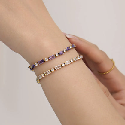 Aurélie Crystal Tennis Bracelet