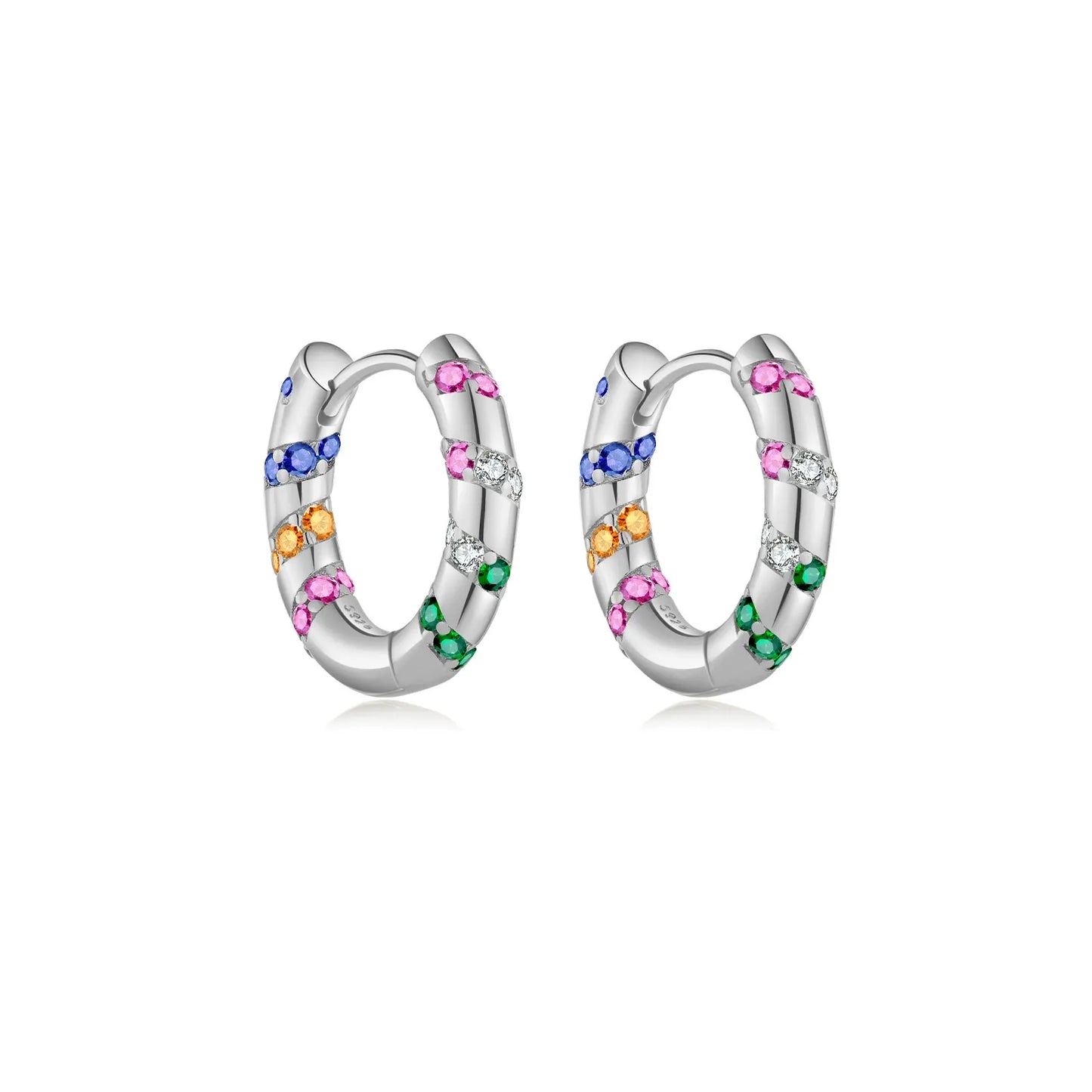 Juliette Crystals Hoops Earrings