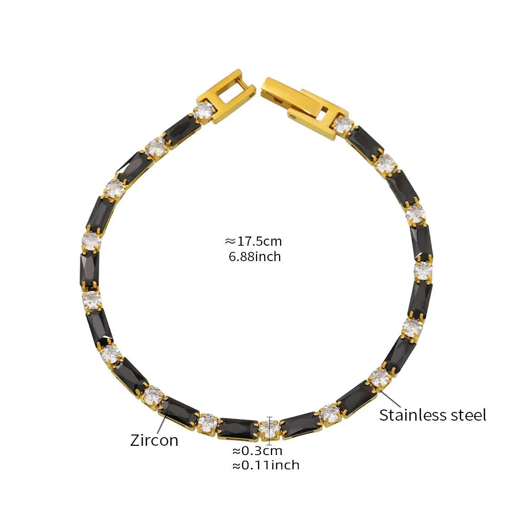 Aurélie Crystal Tennis Bracelet