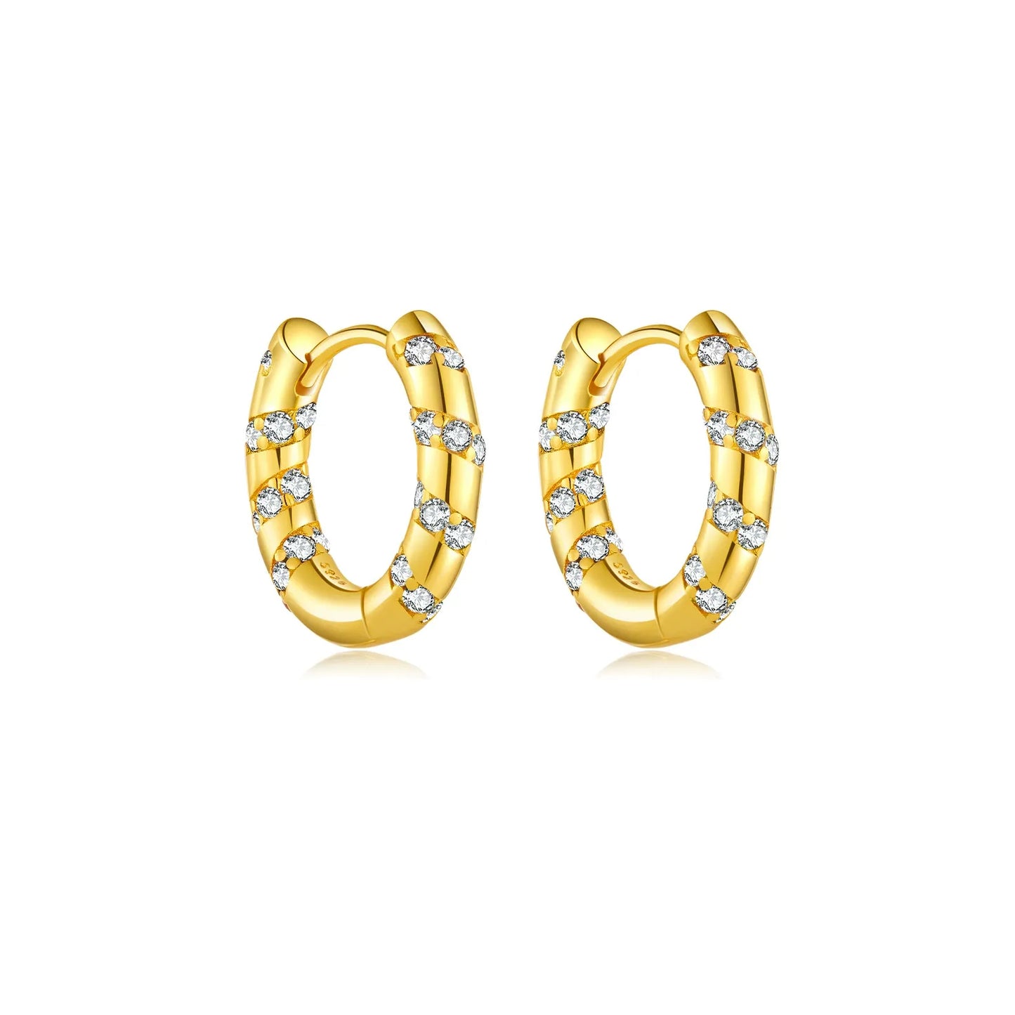 Juliette Crystals Hoops Earrings
