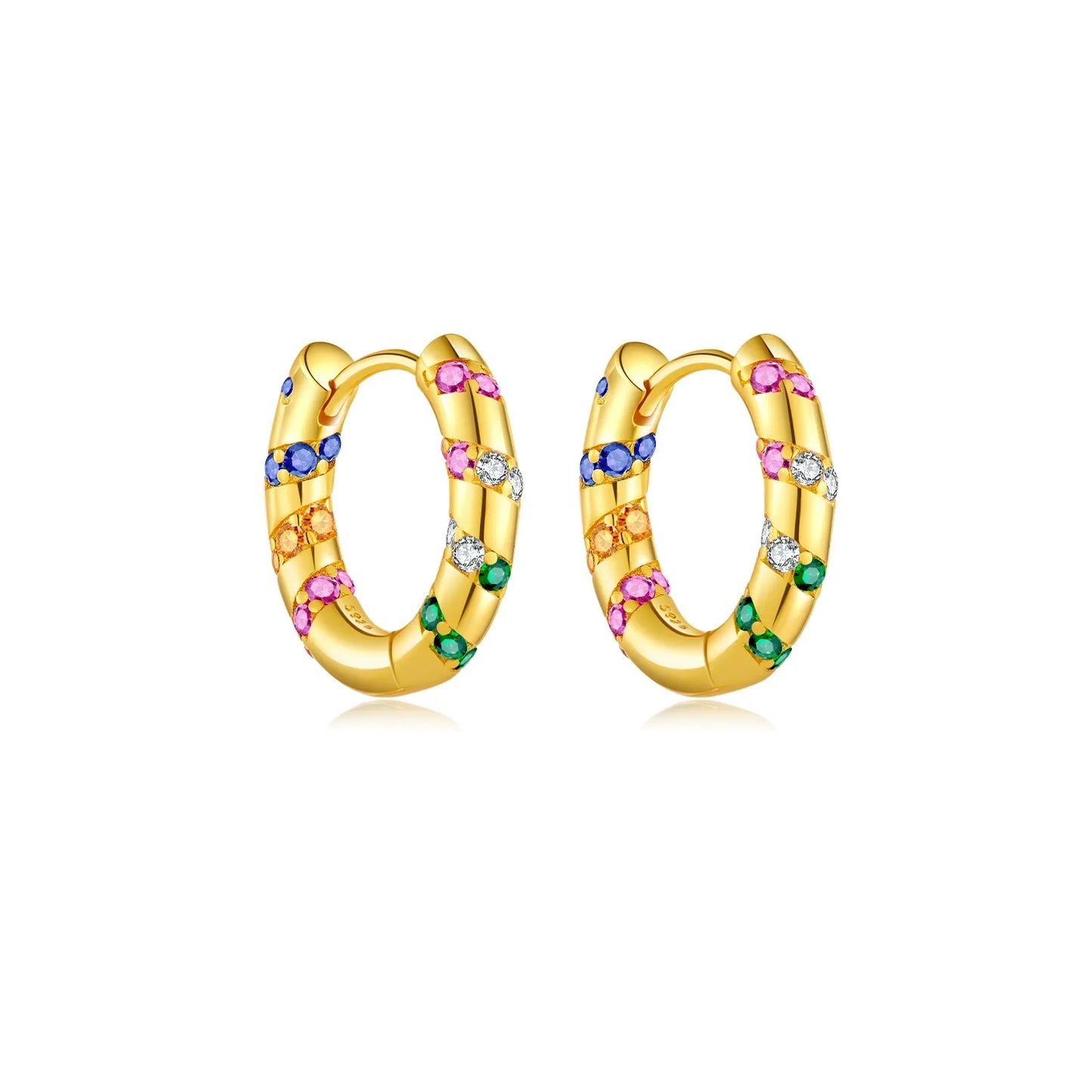 Juliette Crystals Hoops Earrings