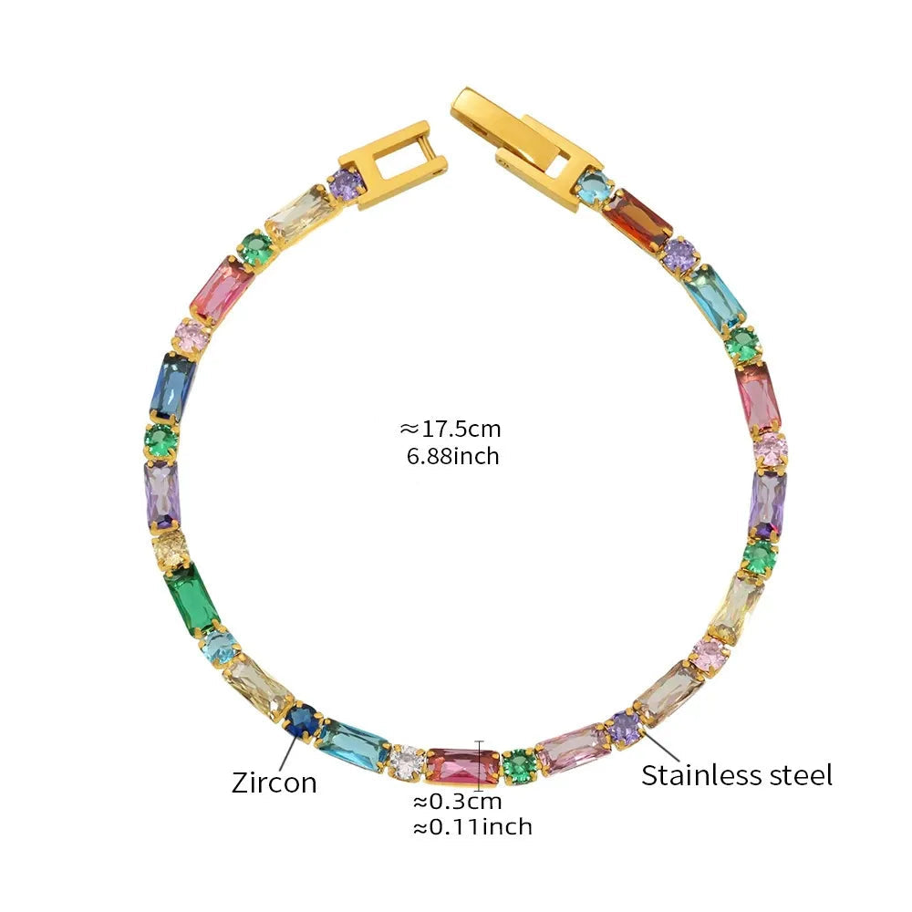 Aurélie Crystal Tennis Bracelet