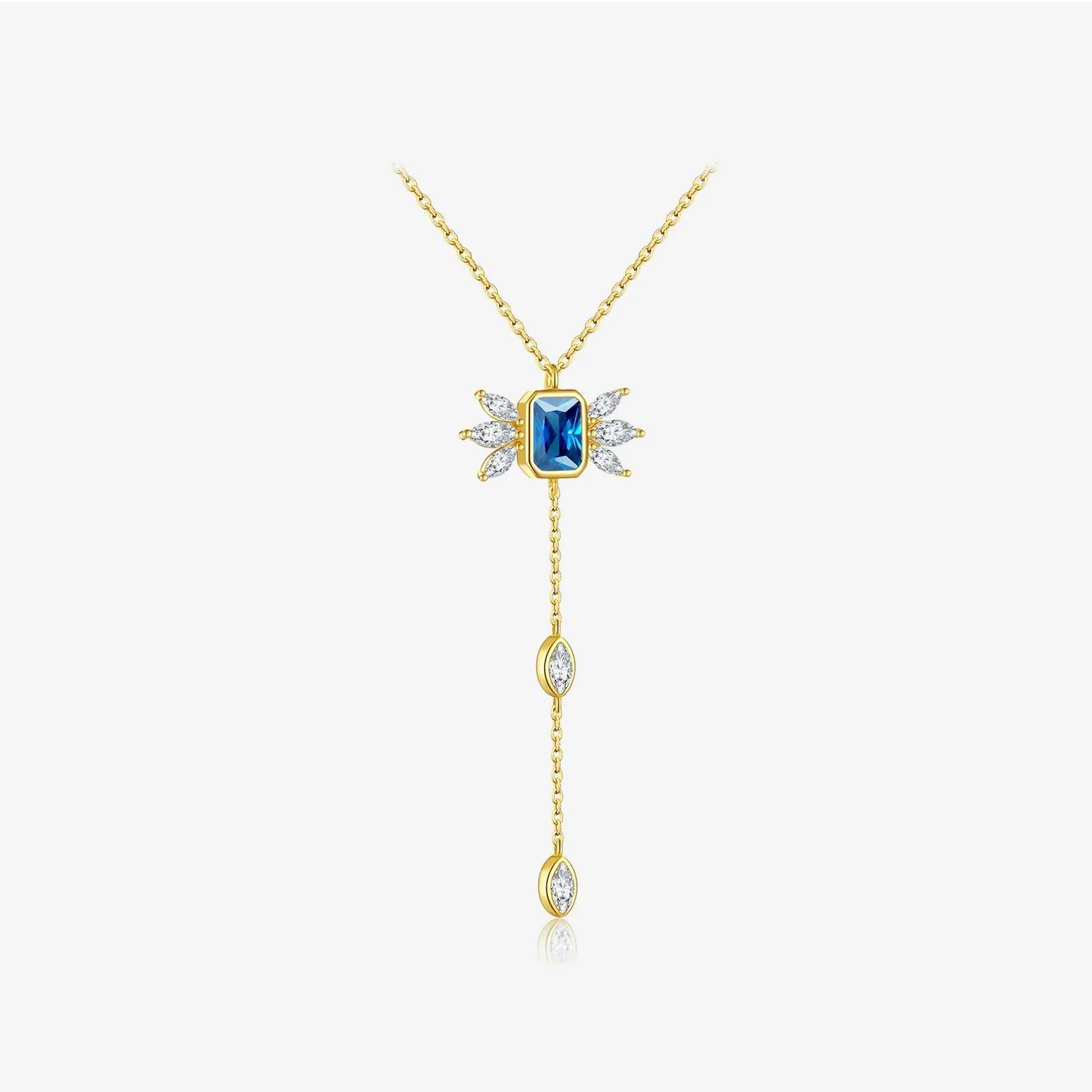 Isabella Noir Drop Necklace