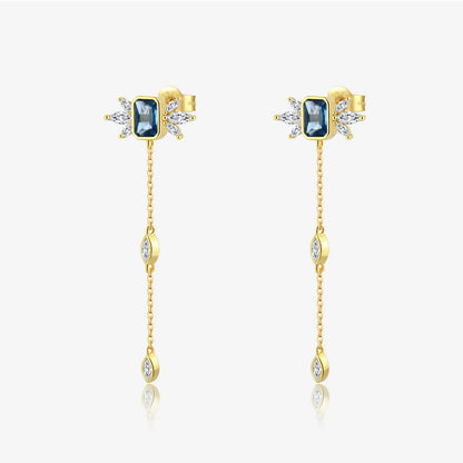 Isabella Noir Drop Earrings