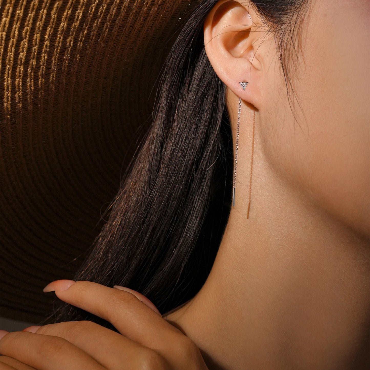 Sofia Noir Drop Earrings