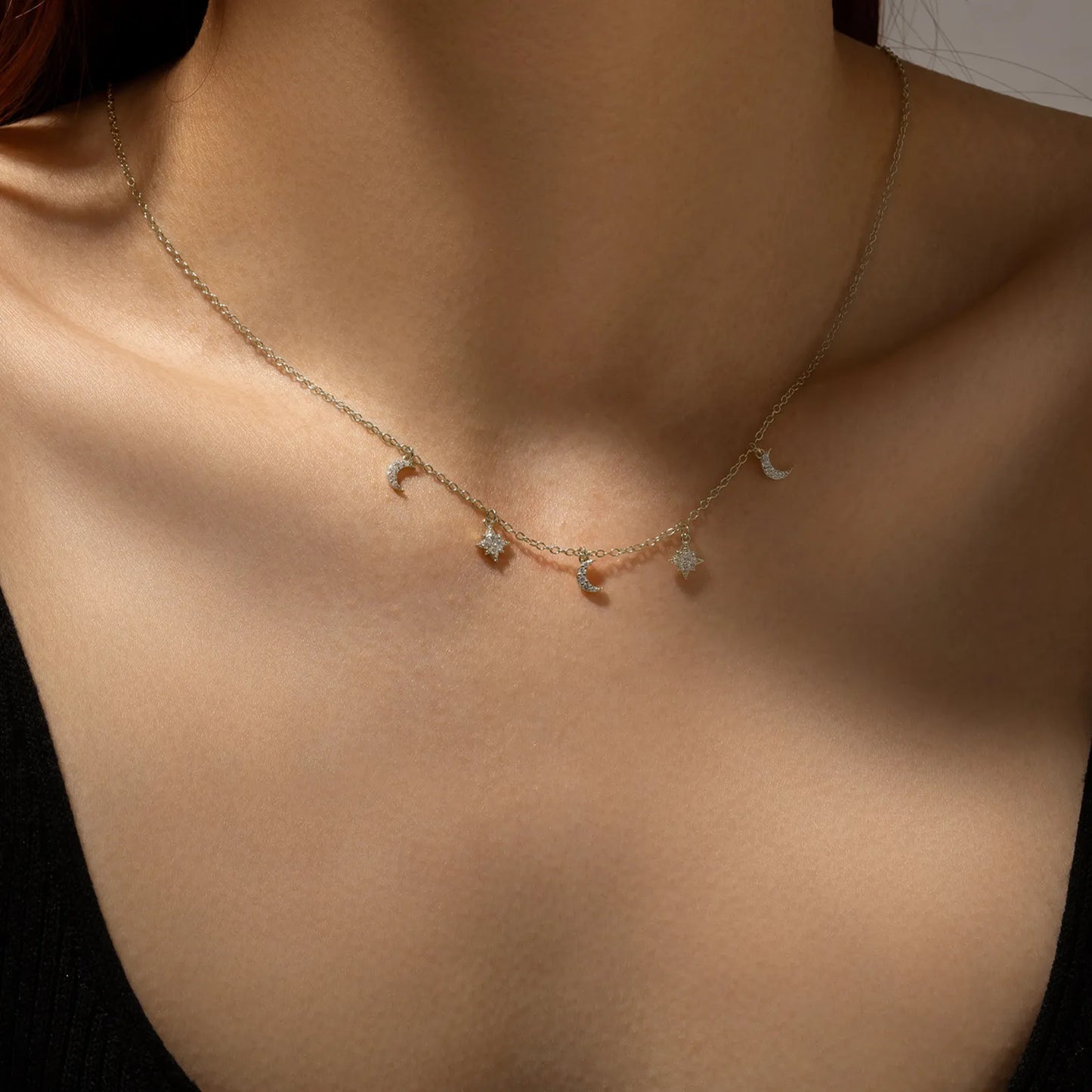 Amélie Moon & Star Necklace