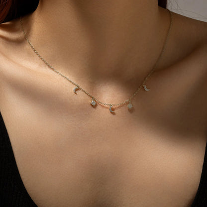 Amélie Moon & Star Necklace