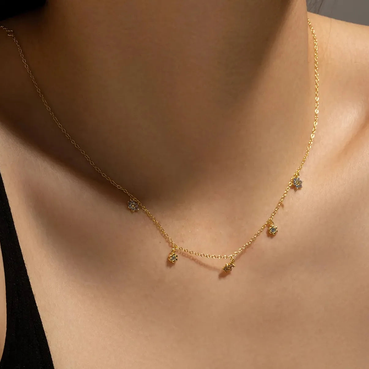 Sofia Blossom Charm Necklace