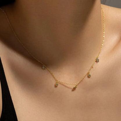 Sofia Blossom Charm Necklace