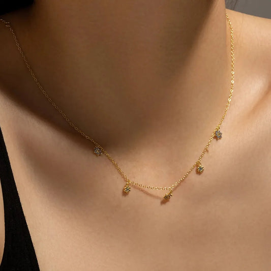 Sofia Blossom Charm Necklace