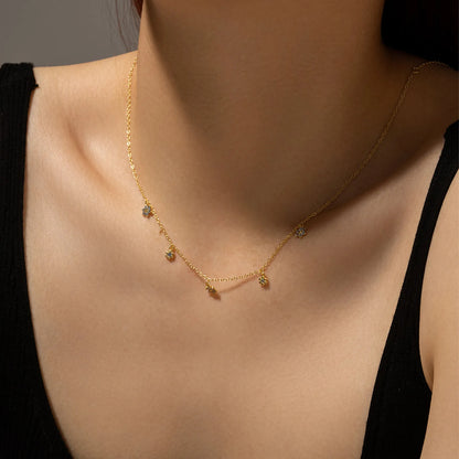 Sofia Blossom Charm Necklace