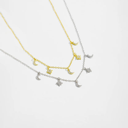 Amélie Moon & Star Necklace