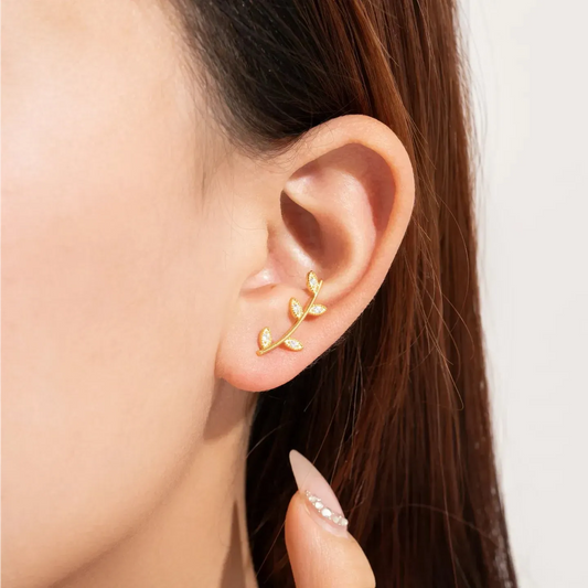 Giulia Vine Leaf Earrings