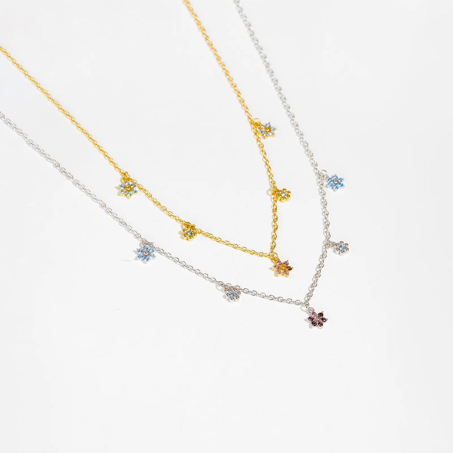 Sofia Blossom Charm Necklace