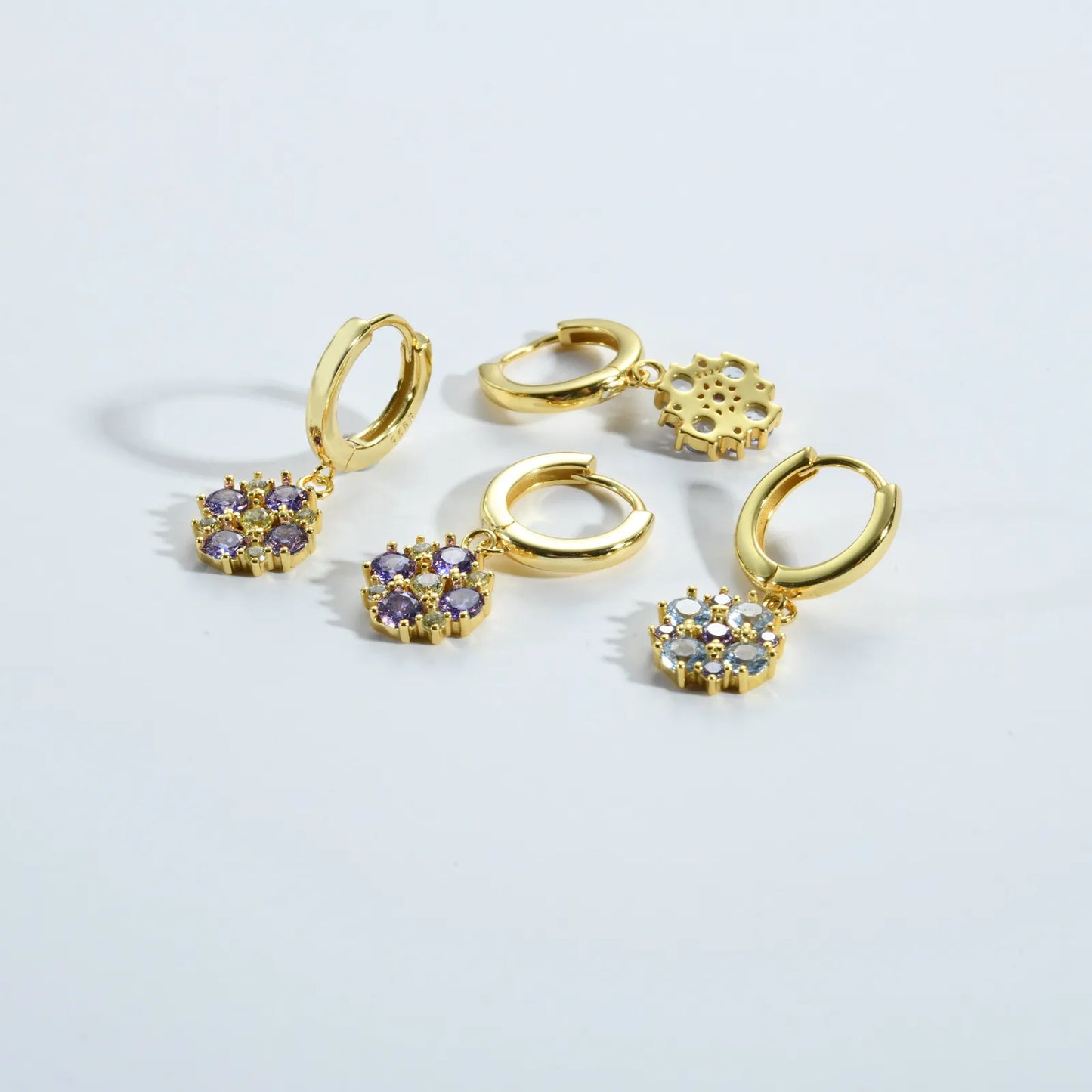 Giulia Lavender Crystal Earrings