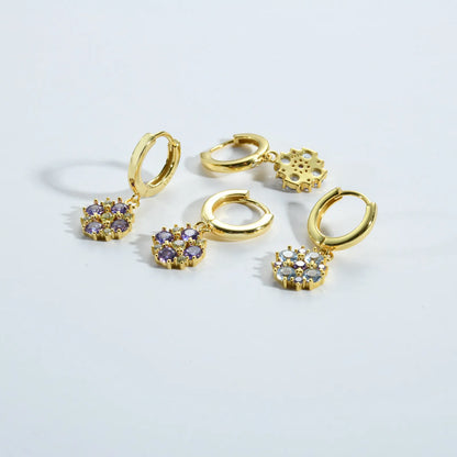 Giulia Lavender Crystal Earrings