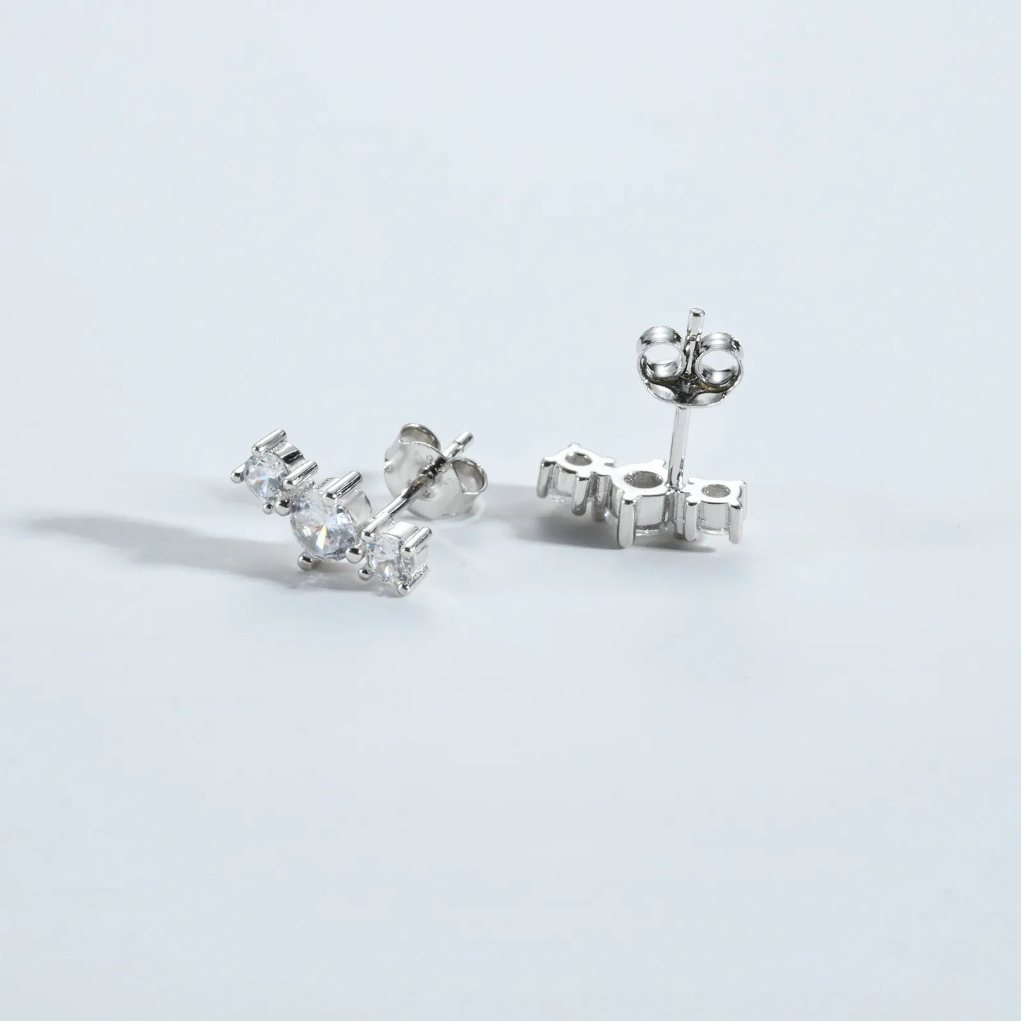 Camille Triple Stud Earrings