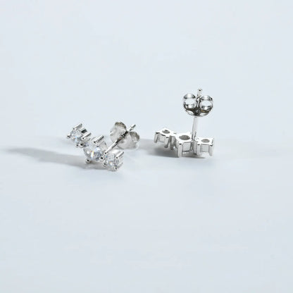 Camille Triple Stud Earrings