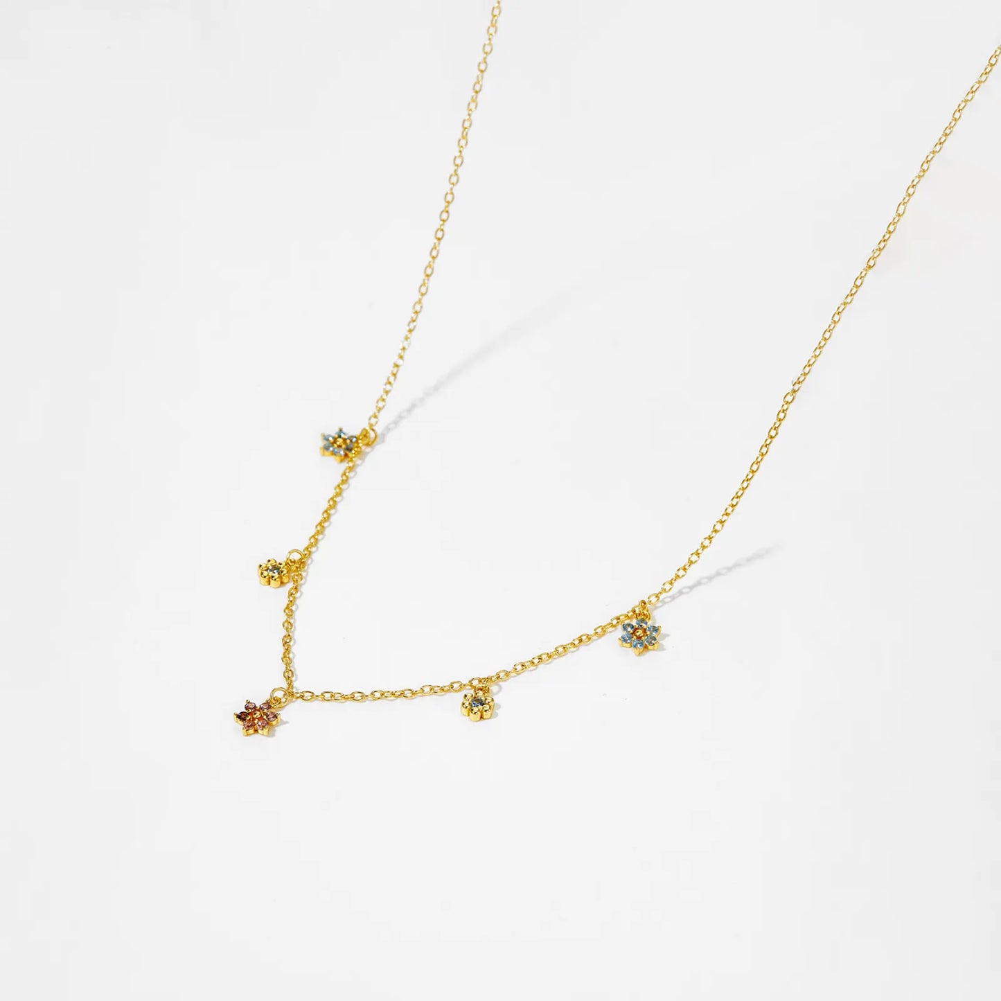 Sofia Blossom Charm Necklace