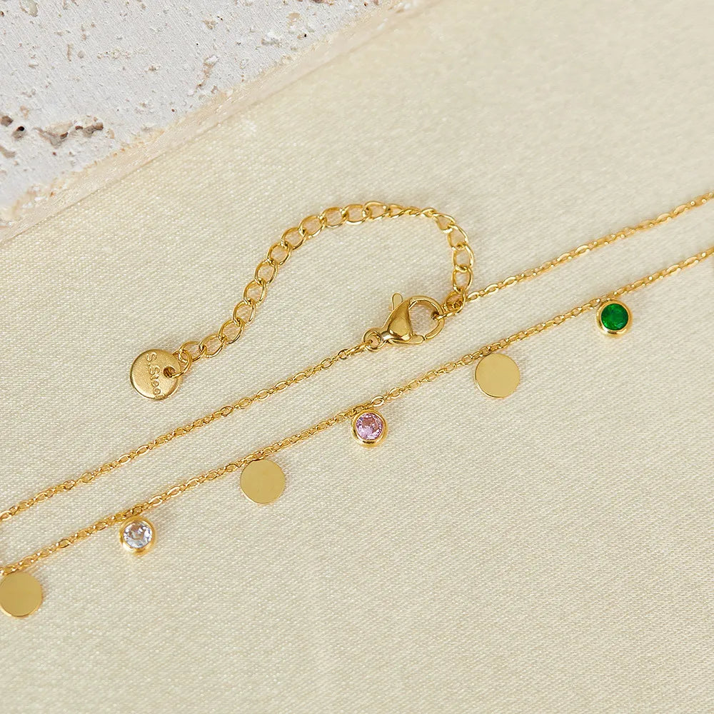 Léna Gold Drops Anklet