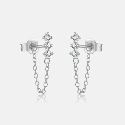 Giulia Crystal Chain Earrings