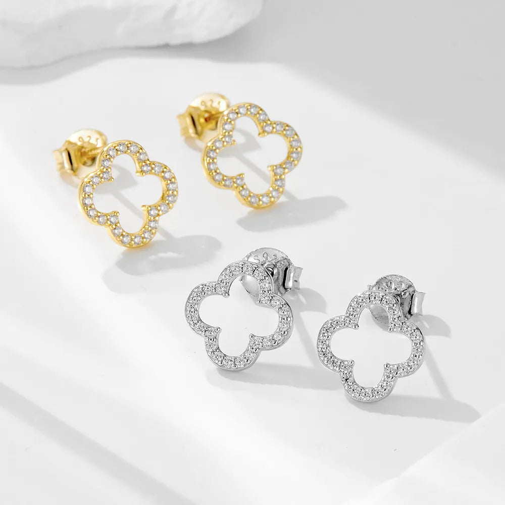 Aurélie Crystal Clover Earrings