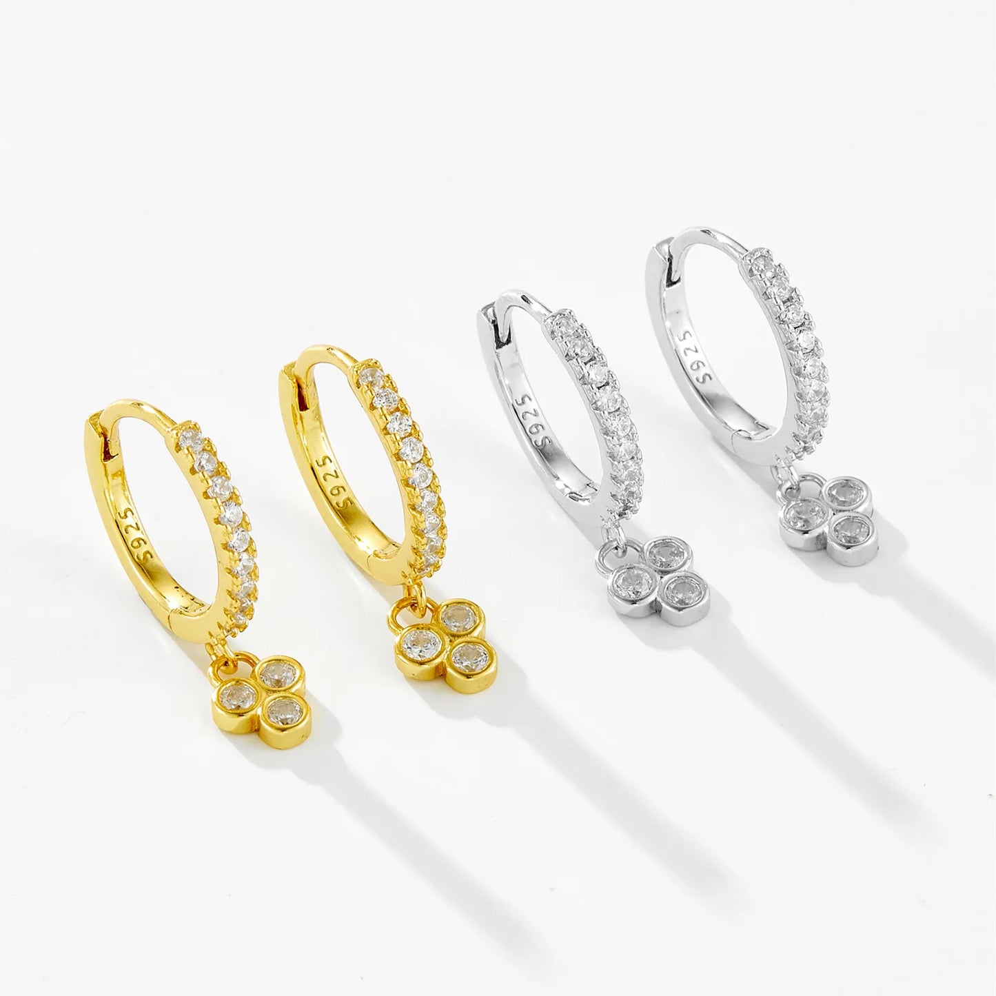 Juliette Triple Stone Earrings