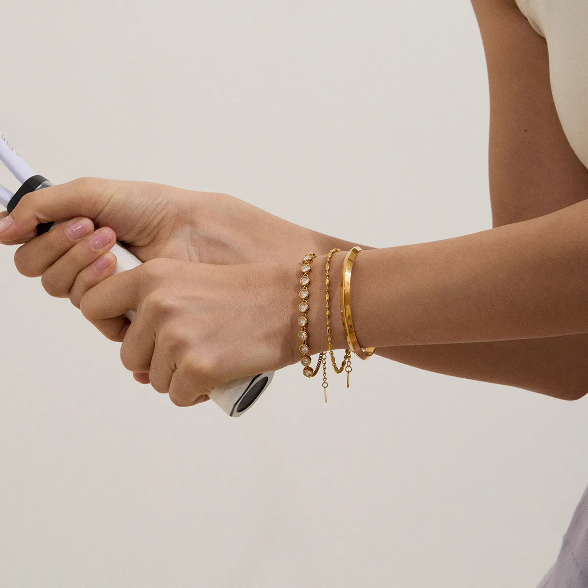 Léa Round Tennis Bracelet