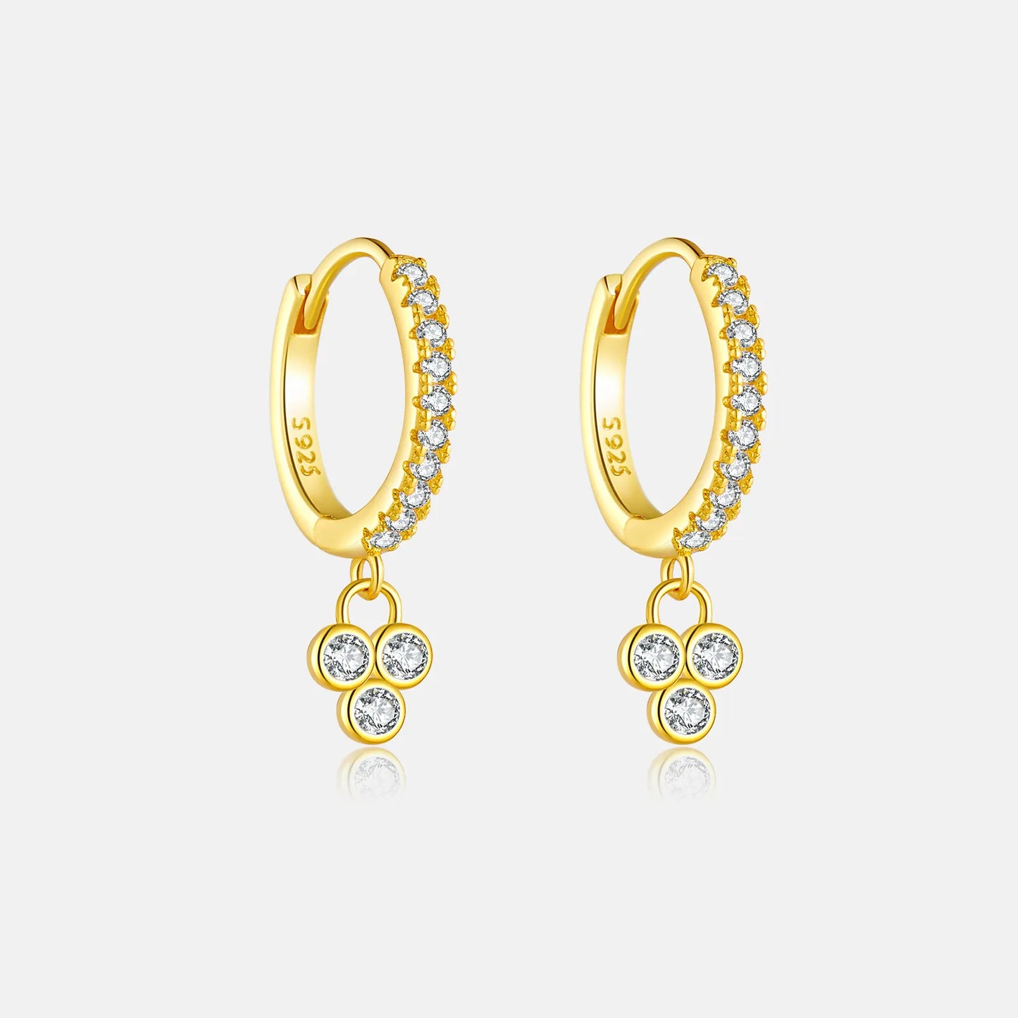 Juliette Triple Stone Earrings
