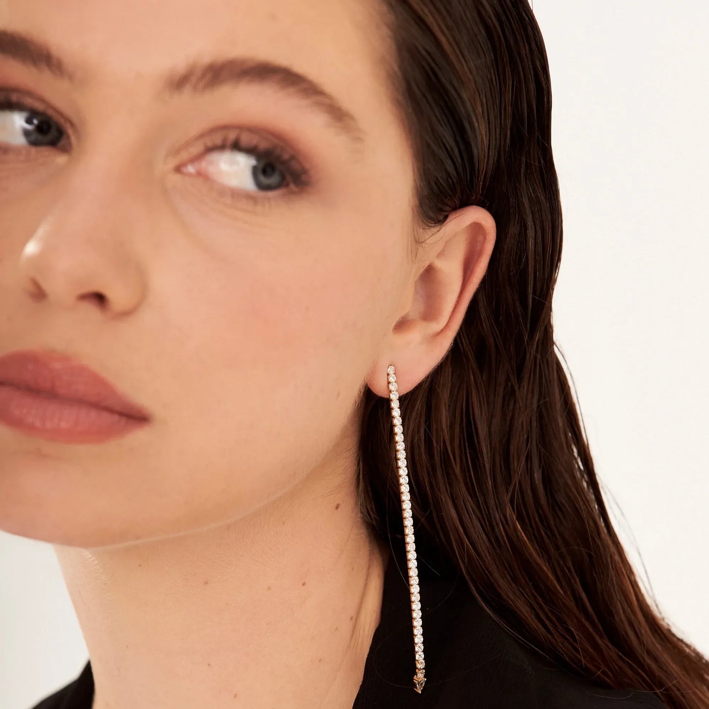 Camille Sparkling Chain Earrings