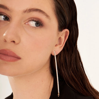 Camille Sparkling Chain Earrings