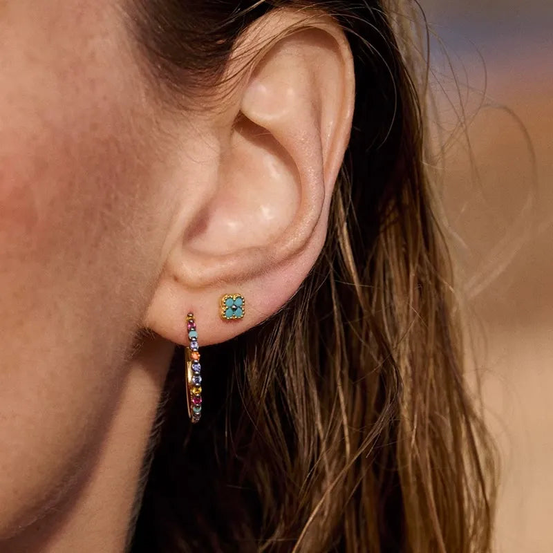 Aurélie Blue Stud Earrings