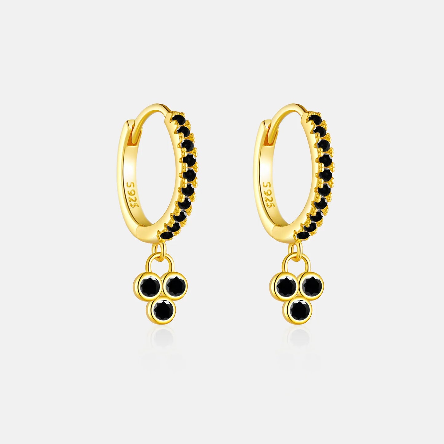 Juliette Triple Stone Earrings