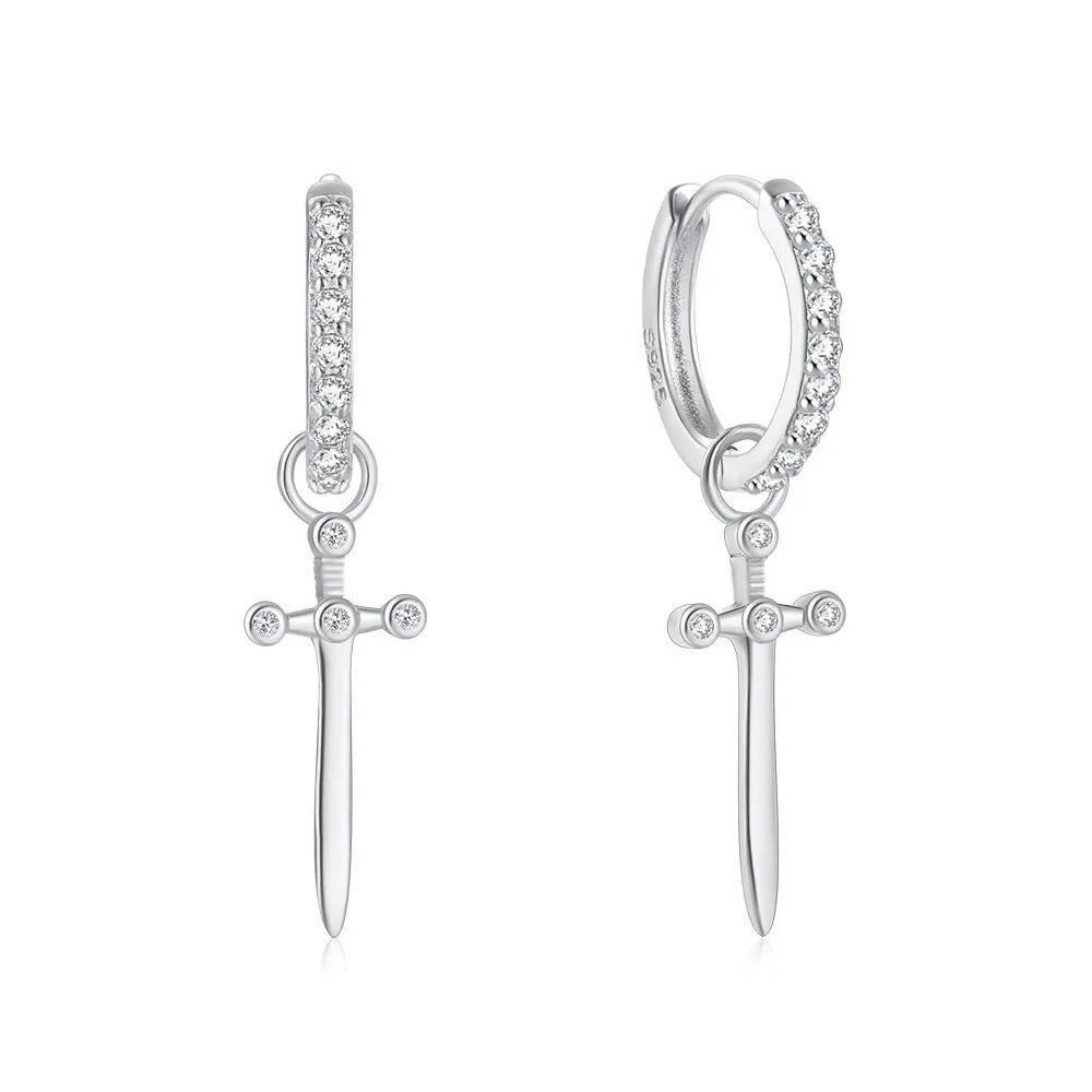 Aurélie Sword Hoop Earrings