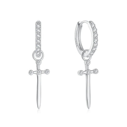 Aurélie Sword Hoop Earrings